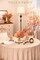 Artificial Flowers Arrangements in Vase with Faux Water, Artificial Orange Champagne Silk Rose Bouquet with Vase for Winter Spring Seasonal Home Wedding Party Centerpieces Decor & Mom's Gift